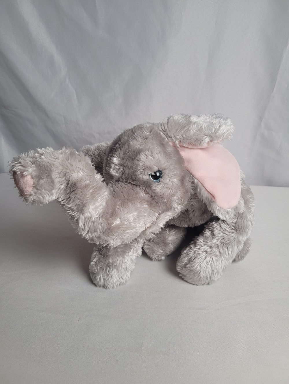 VTG Ty Classic Teensy Elephant Plush Floppy Gray Stuffed Animal 15" 2002